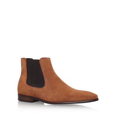Brown 'Francis' flat ankle boot